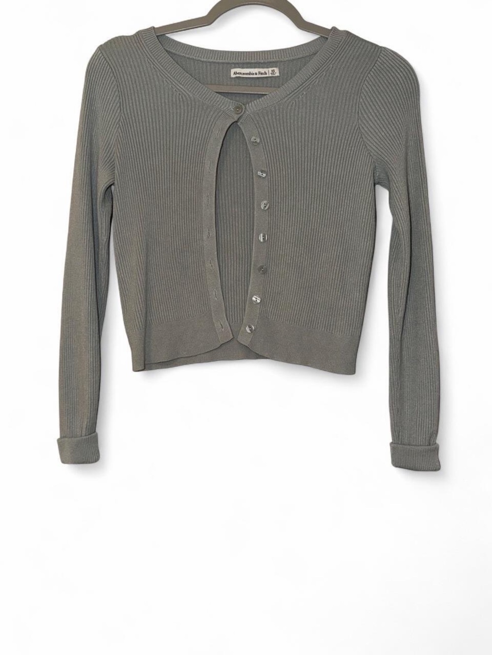 Abercrombie & Fitch Ribbed Button-Up Cardigan - Picture 4 of 5
